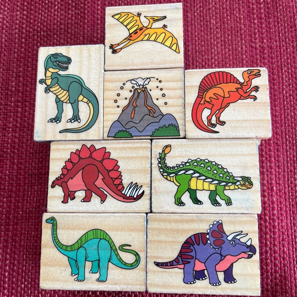 Dinosaur stamp set